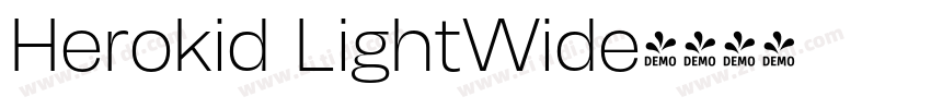 Herokid LightWide字体转换